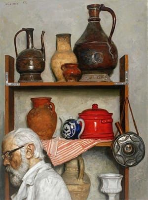 Artwork Title: Still Life with Self Portrait