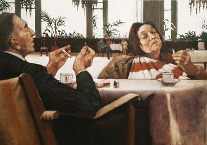 Artwork Title: They Filled the Afternoon With The Mundane Business of Modern Life