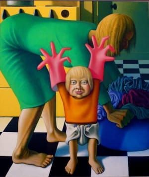 Artwork Title: Sarah With Pink Gloves
