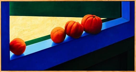 Artwork Title: Tangelos on a Window Ledge