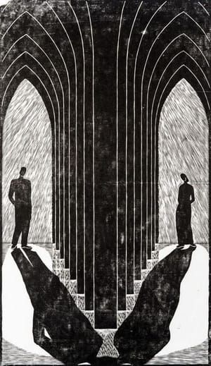 Artwork Title: Erste Begegnung (First Encounter)