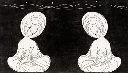 Artwork Title: Zwei Muscheln mit der Perle in sich (Two Mussels with a Pearl in Them)