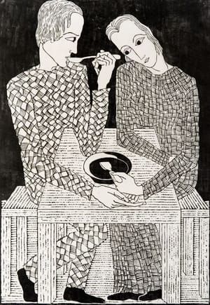 Artwork Title: Zwei Essende