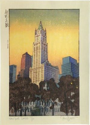 Artwork Title: Travels with the Master: New York (Sunset to Night)