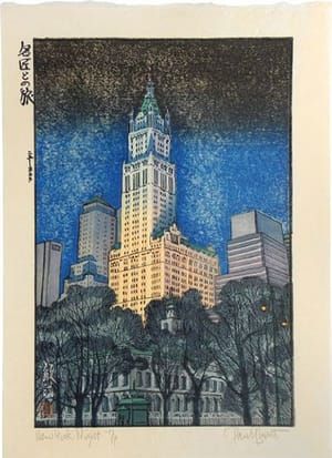 Artwork Title: Travels with the Master: New York (Sunset to Night)