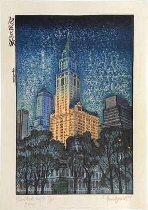 Artwork Title: Travels with the Master: New York (Sunset to Night)