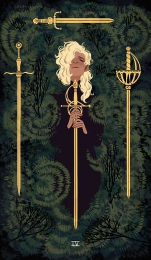 Artwork Title: Four of Swords