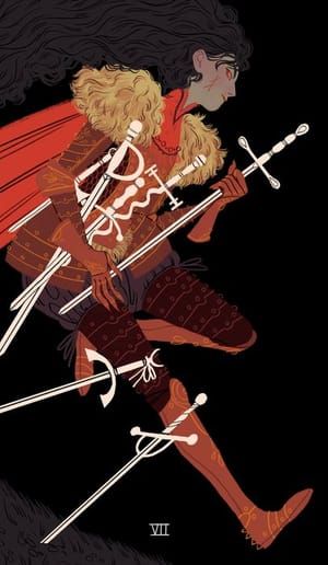 Artwork Title: Seven of Swords