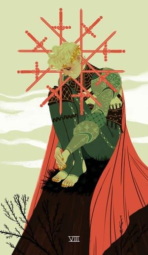 Artwork Title: Eight of Swords