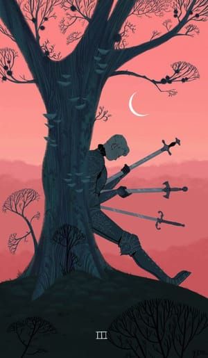 Artwork Title: Three of Swords