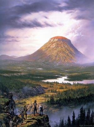 Artwork Title: Turin and His Band Are Led to Amon Rudh