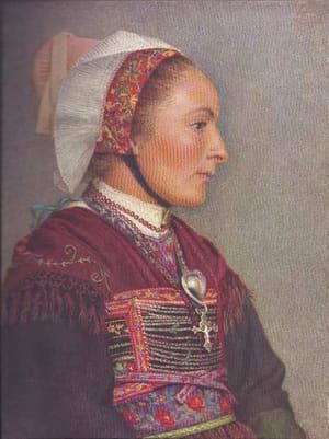 Artwork Title: Sunday Dress from Saint Jean d'Arves