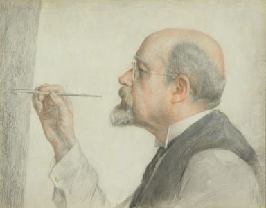 Artwork Title: Prof. dr. Jan Veth at His Easel,