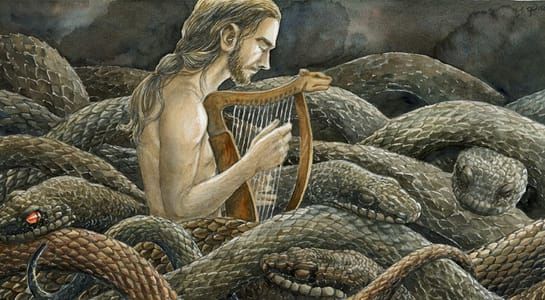 Artwork Title: Gunnar in the Snake Pit