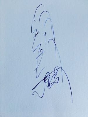 Artwork Title: The Evil Blonde Guy I Met At The Embassy's Vernissage