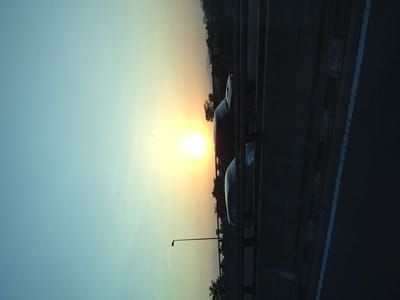 Artwork Title: Two Cars At Sunrise