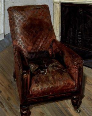 Artwork Title: Armchair by the Fireplace
