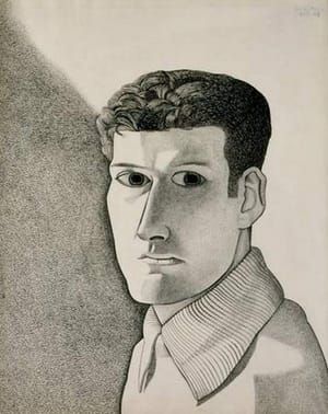 Artwork Title: Man at Night (Self-Portrait)