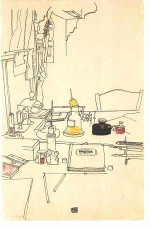 Artwork Title: Desktop in the Prisoner of War Camp in Mühling