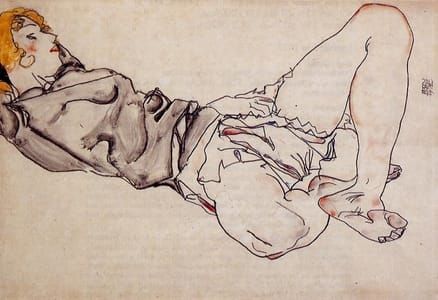 Artwork Title: Reclining Woman with Blond Hair