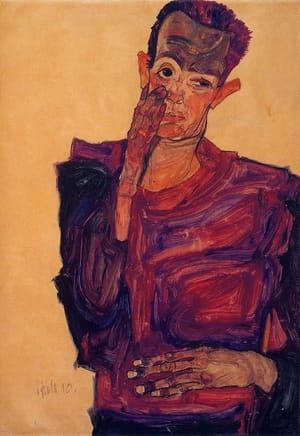 Artwork Title: Self Portrait with Hand to Cheek