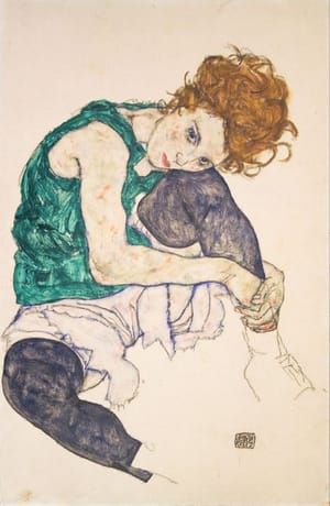 Artwork Title: Seated Woman With Bent Knee