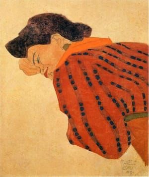 Artwork Title: Reclining Woman With Red Blouse