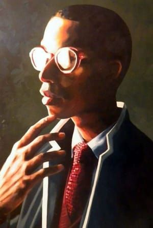 Artwork Title: Red Glasses Elegante