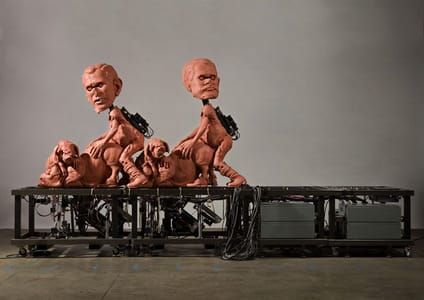 Artwork Title: Train (george Bush And The Seven Dwarves)