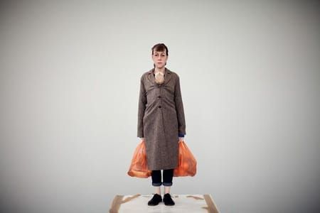 Artwork Title: Woman With Shopping Bags