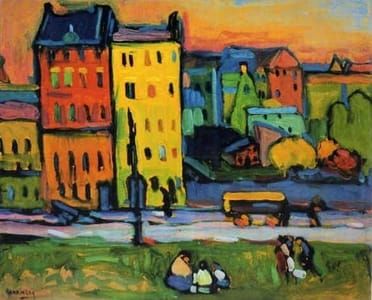 Artwork Title: Houses in Munich