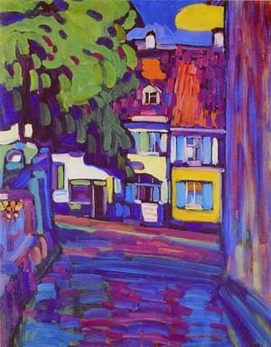 Artwork Title: Houses in Murnau on Obermarkt