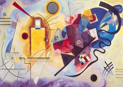 Artwork Title: Yellow, Red, Blue