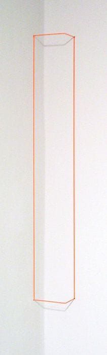 Artwork Title: Orange Day-glo Corner Piece