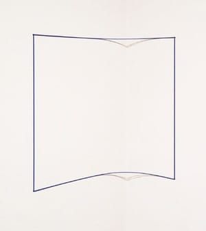 Artwork Title: Blue Day-glo Corner Piece