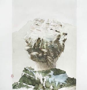 Artwork Title: Girl Back Mountain