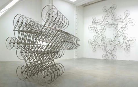 Artwork Title: Bicycle sculpture