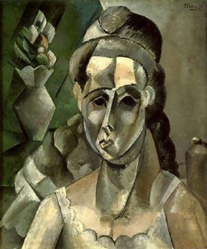 Artwork Title: Femme Et Un Vase De Fleurs