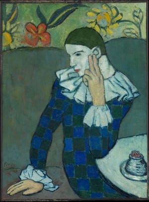 Artwork Title: Seated harlequin