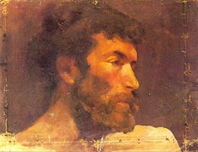 Artwork Title: Tête d'un Homme Barbu