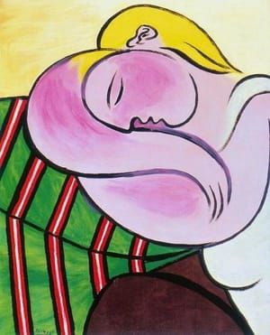 Artwork Title: Woman with Yellow Hair (Femme aux cheveux jaunes) / Marie-Therese