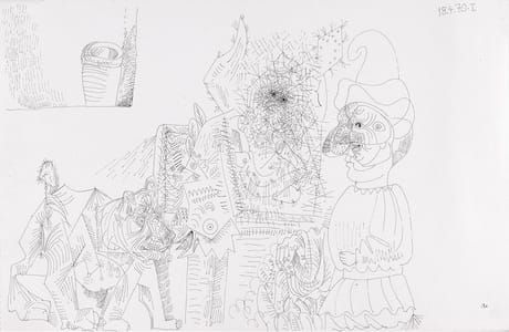 Artwork Title: Chien, Coq Et Pierrot