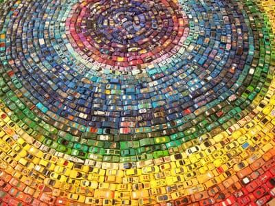 Artwork Title: Car Atlas Rainbow