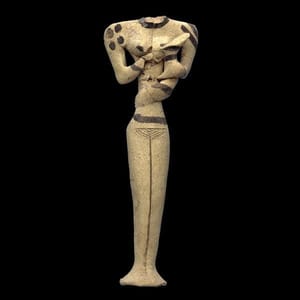 Artwork Title: Ubaid “Ophidian” Figurine of Mother Nursing Child