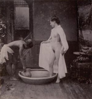 Artwork Title: Old Stereophoto Nudism Belle Epoque