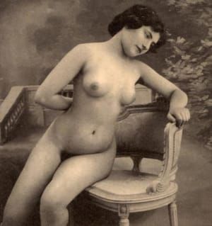 Artwork Title: Old Stereophoto Nudism Belle Epoque