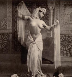 Artwork Title: Rare Old Stereophoto Nudism Belle Epoque