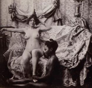 Artwork Title: Old Stereophoto Nudism Belle Epoque