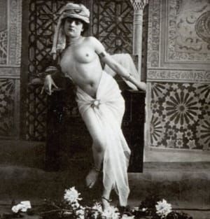 Artwork Title: Rare Old Stereophoto Nudism Belle Epoque