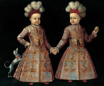 Artwork Title: Portrait of Twins, Central-European School, 18th Century